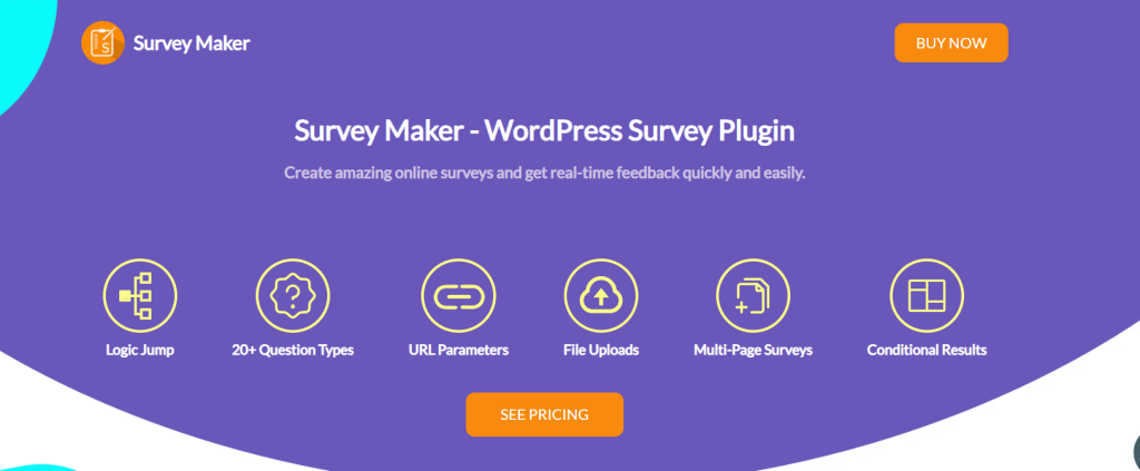 Homage screenshot of best WordPress survey plugin for agencies - Survey Maker