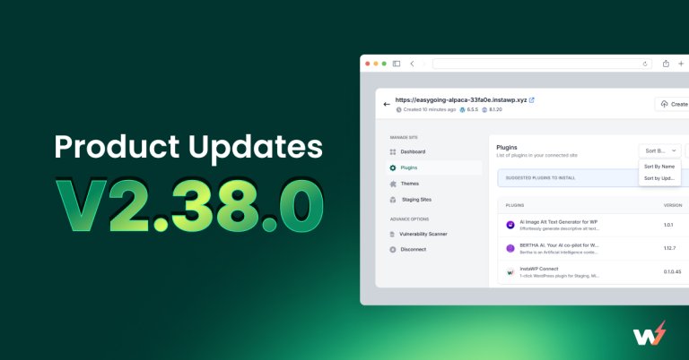 InstaWP Product Update v2.38.0: The Mega-Release is here!