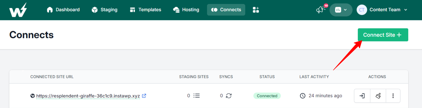 connect site