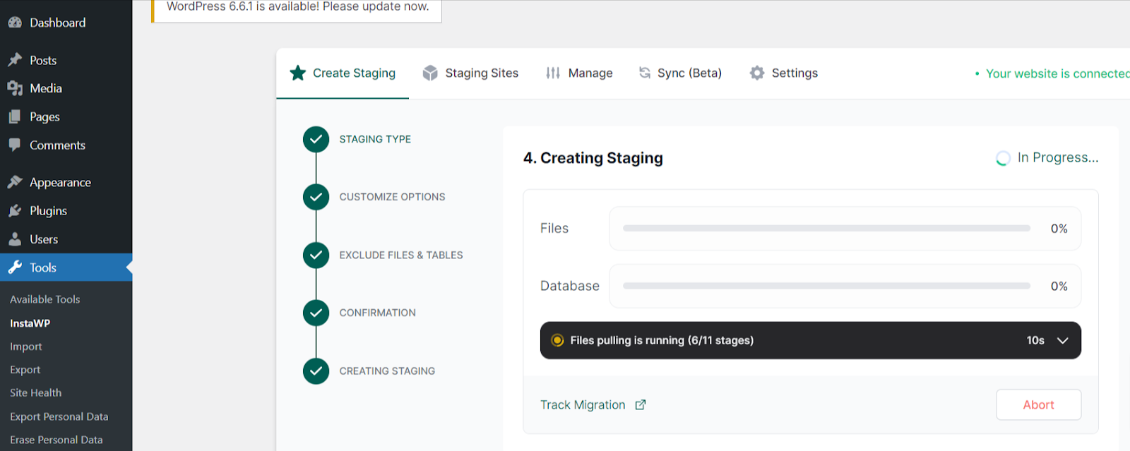 create staging