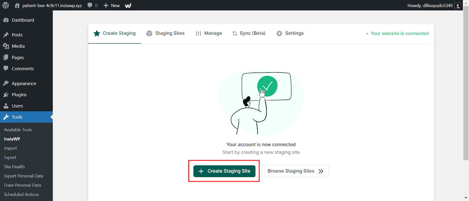 Select Staging type