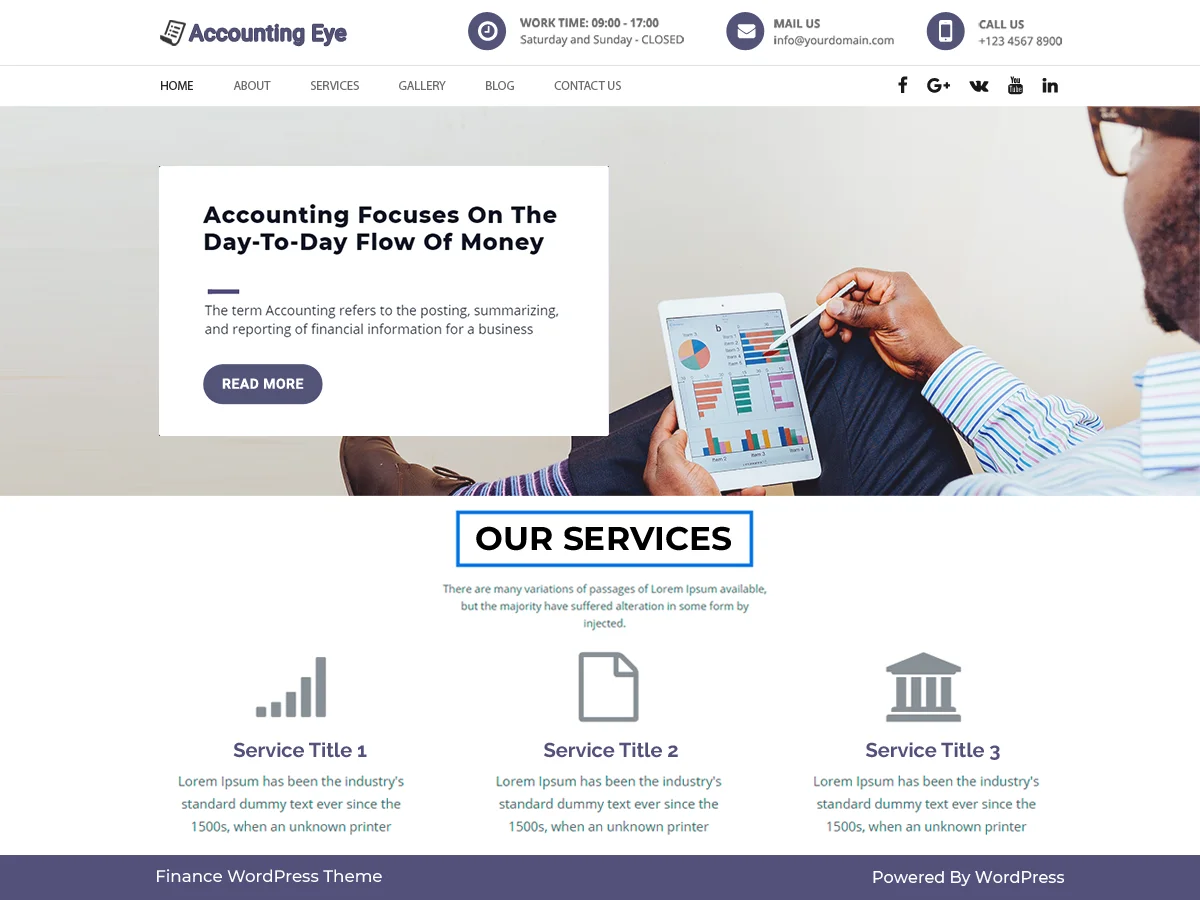 Finance Accounting - Professional WordPress Theme for Finance and ...