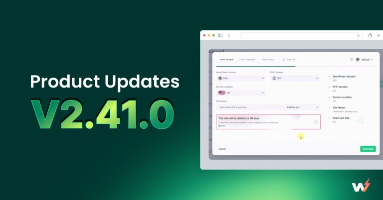 InstaWP Product Update v2.41.0