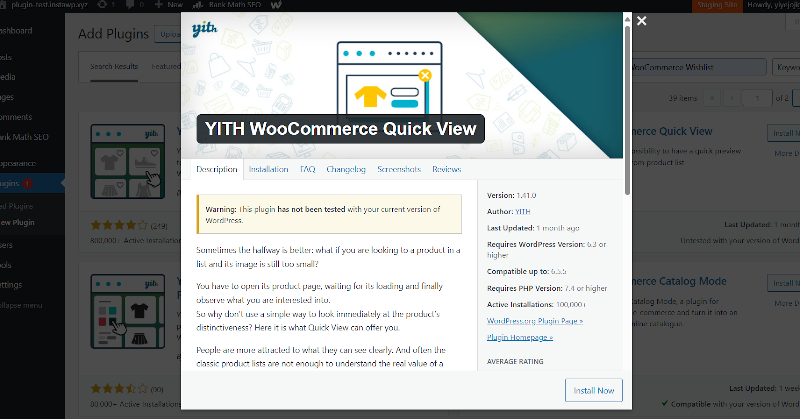 Installing WordPress Plugin on Live Site