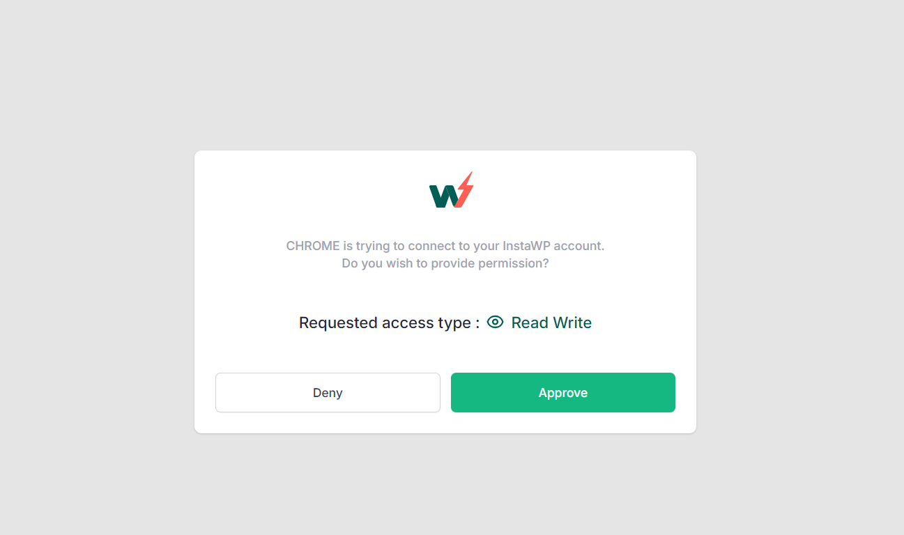 Connect With InstaWP Launcher