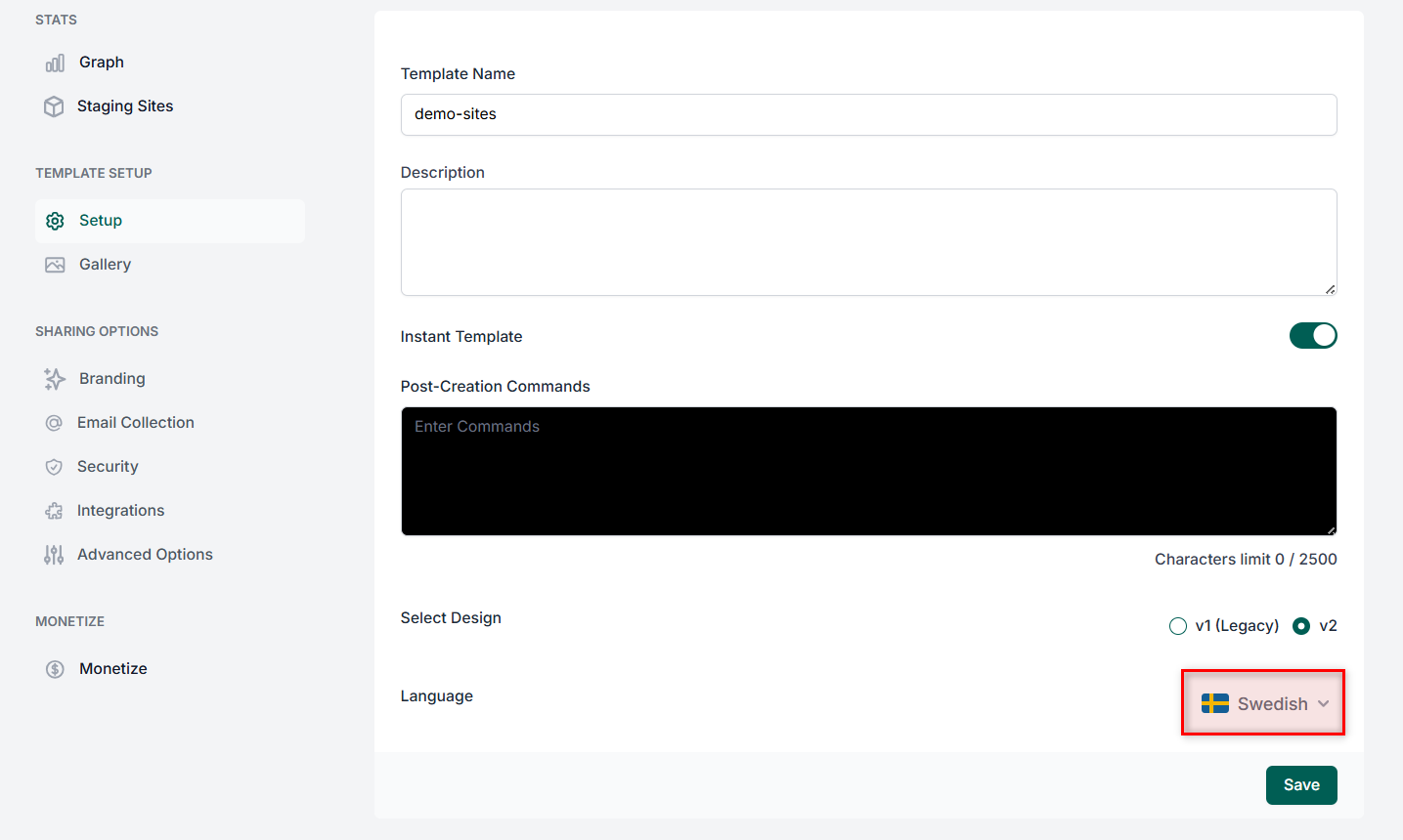 Swedish language support for App Dashboard & Shared Templates Swedish language support for App Dashboard & Shared Templates