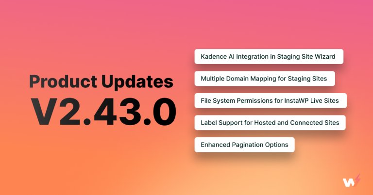 InstaWP Product Update v2.43.0