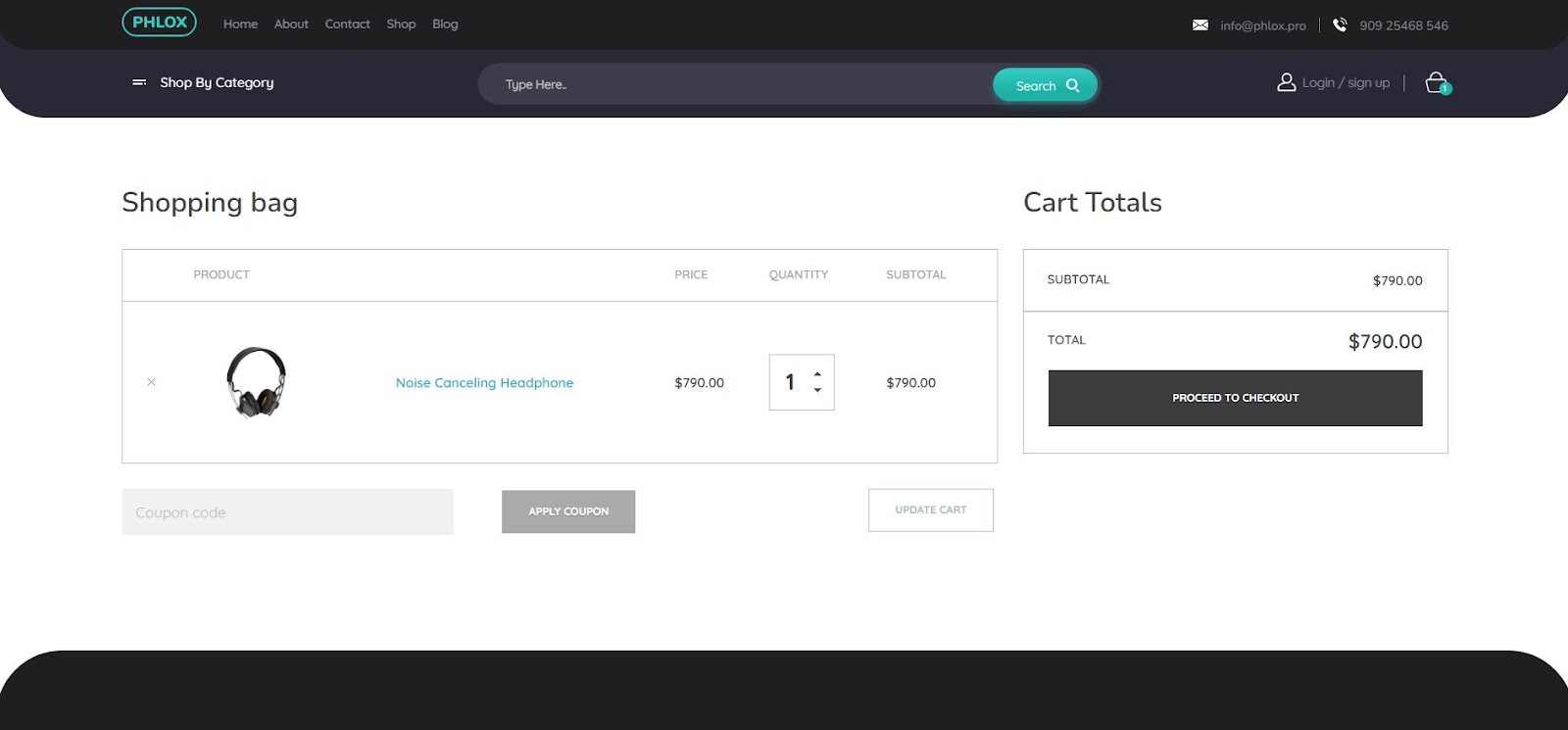 The website visitor is on the Cart page The website visitor is on the Cart page