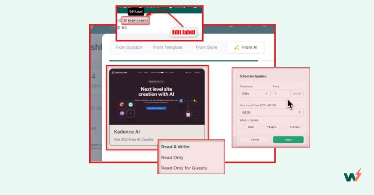 AI Site Builder, Scheduled Updates, File Permissions, and more!