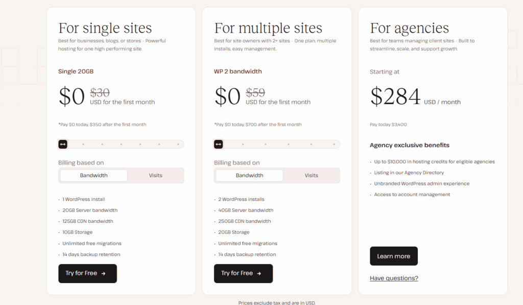 Kinsta pricing plans, the bundle structure that sends agencies looking for Kinsta alternatives