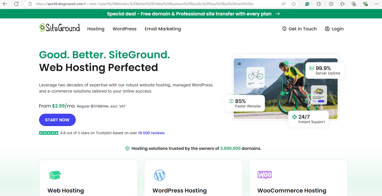 SiteGround Home Page SiteGround Home Page