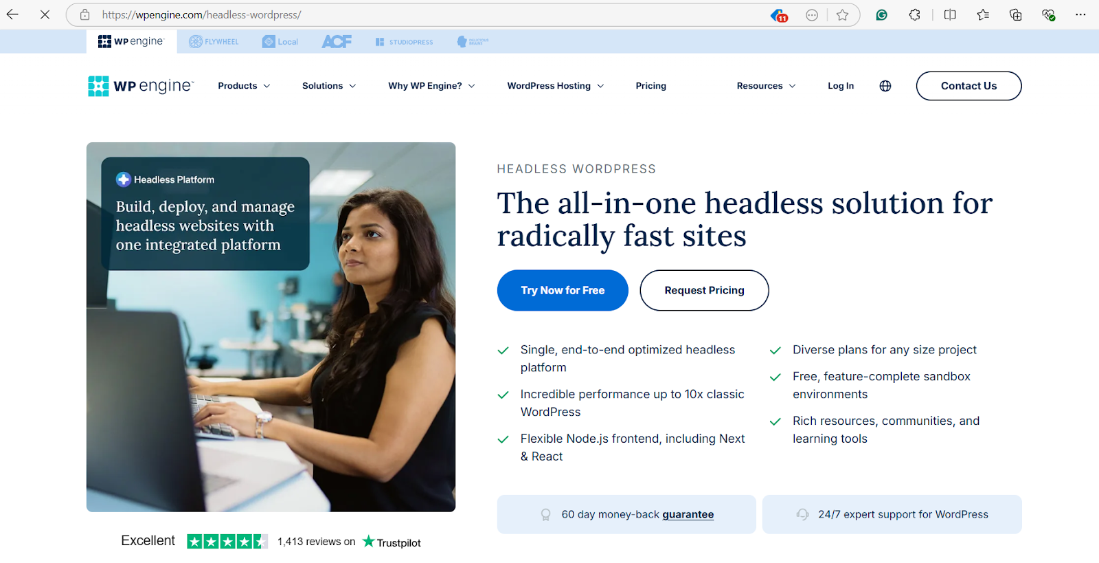 WP Engine Home Page WP Engine Home Page