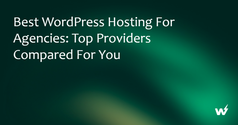 5 Best WordPress Hosting Providers for Agencies, Compared