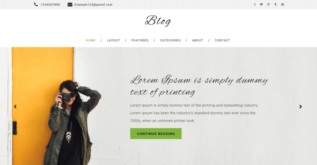 Screenshot of Multipurpose Blog, a sleek and best WordPress multipurpose theme for bloggers and content creators.