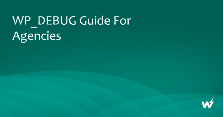 WP_DEBUG Guide for Agencies 