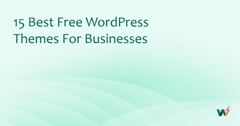 15 Best Free WordPress Themes for Businesses