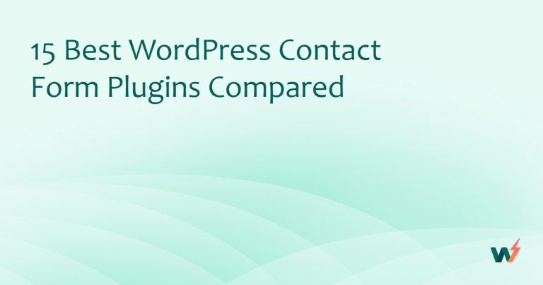15 Best WordPress Contact Form Plugins Compared