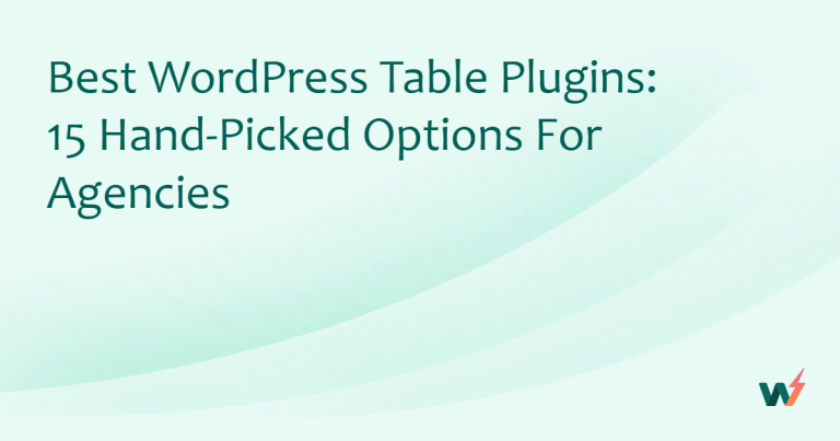 15 Best Table Plugins For WordPress Agencies