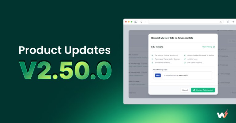 InstaWP Product Update v2.50.0