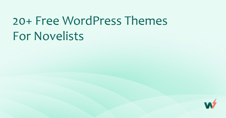 20+ Free WordPress Themes for Novelists