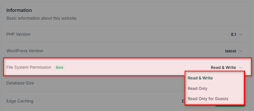 File System Permissions for InstaWP Live Sites File System Permissions for InstaWP Live Sites