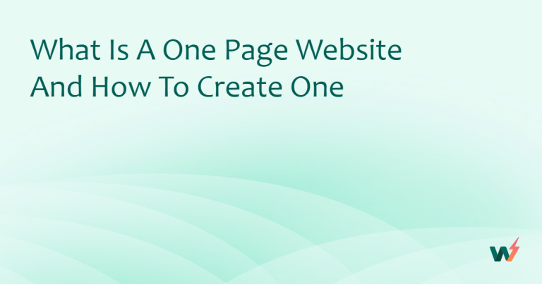 What is a One Page Website and How to Create One 