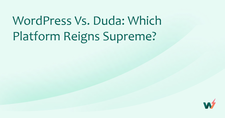 WordPress vs. Duda: Which Platform Reigns Supreme?