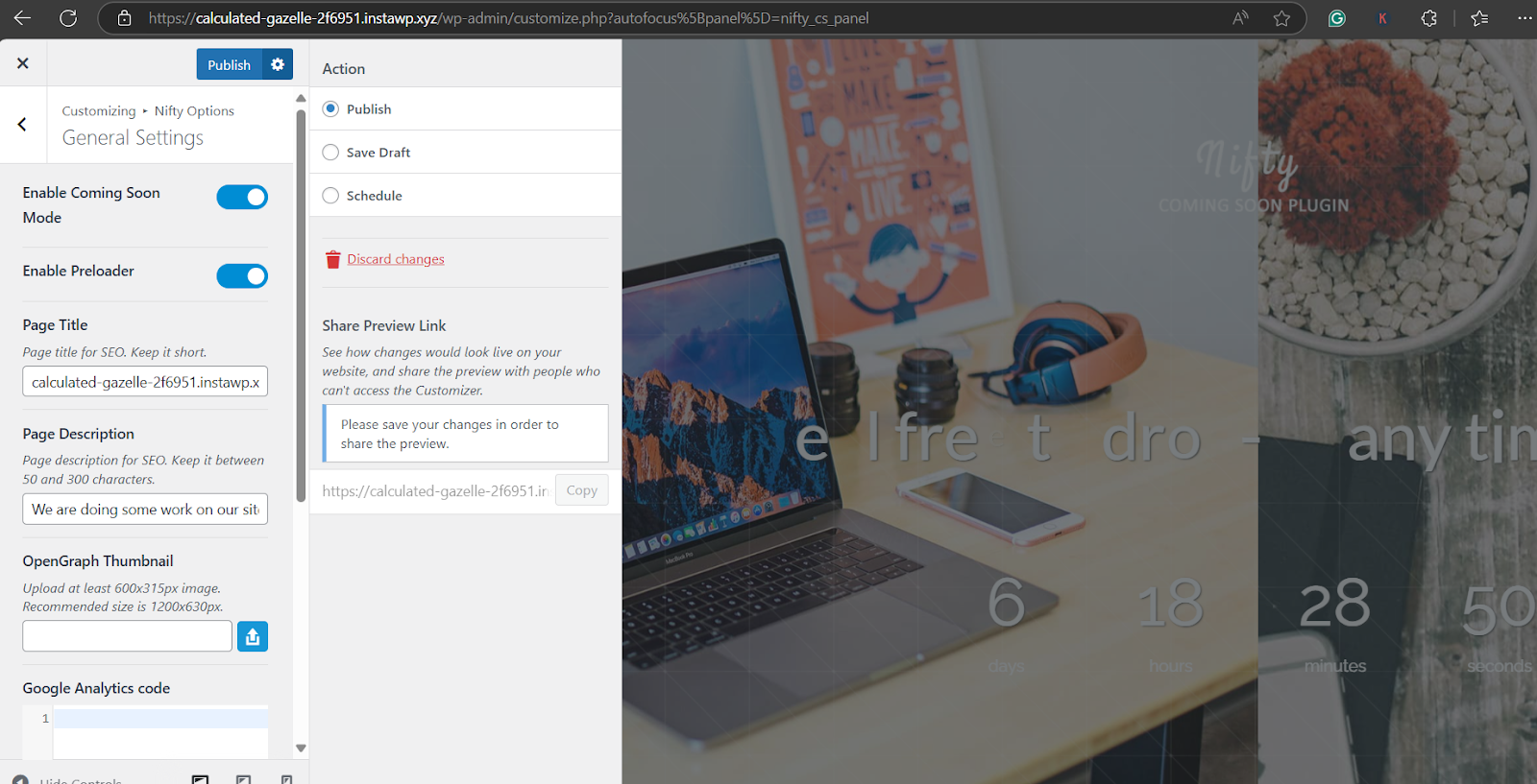Go to Settings and enable Coming Soon Mode to hide a page in WordPress. Go to Settings and enable Coming Soon Mode to hide a page in WordPress.
