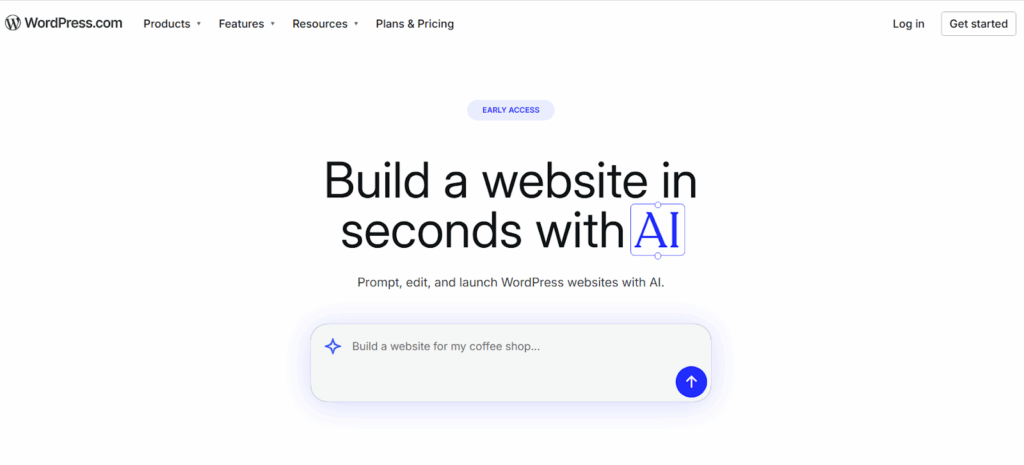 WordPress launched AI Site Builder