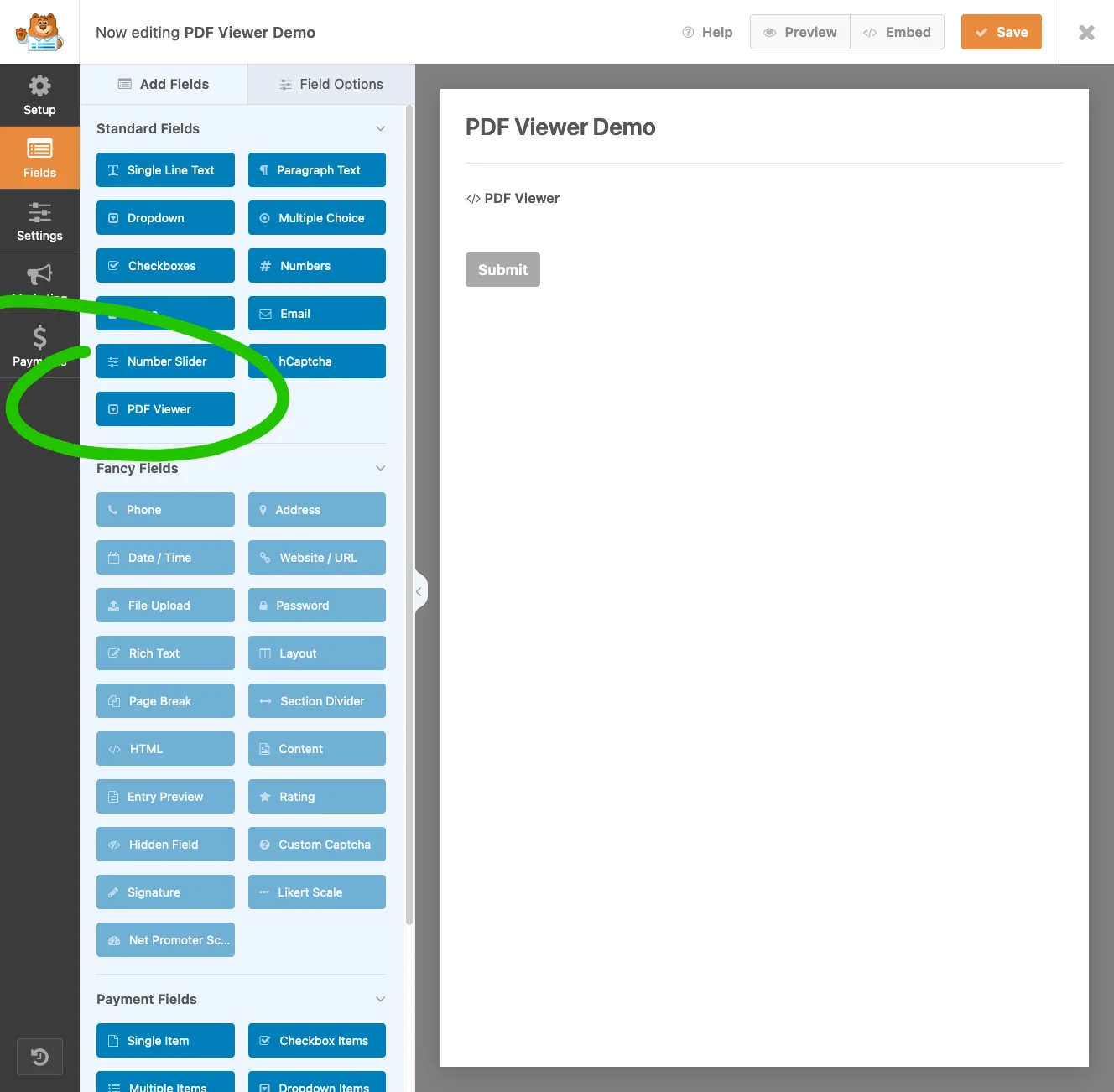 Embed PDF for WPForms - PDF Viewer Field Type | WordPress Plugin