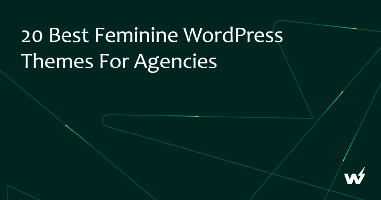 20 Best Feminine WordPress Themes for Agencies