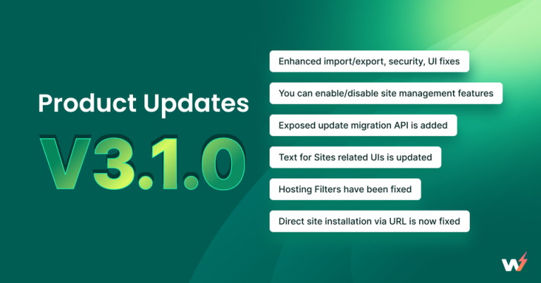 Product Update v3.1.0 – Enhanced Import/ Export, Security & More