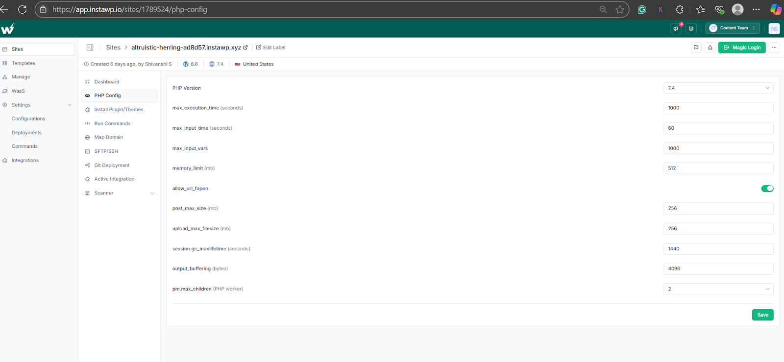 PHP Configuration for Elementor Starter Kit
