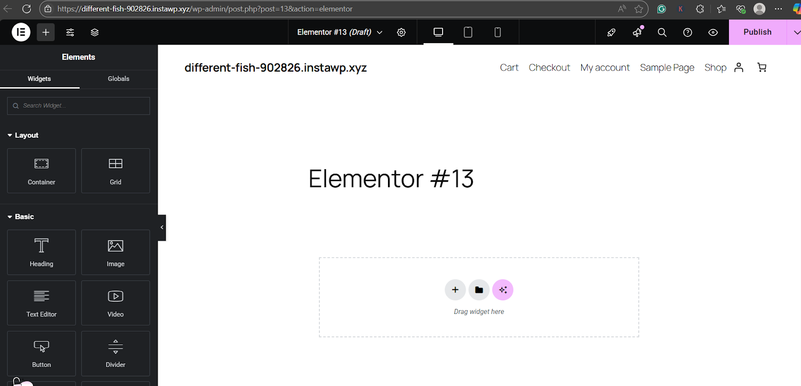 Design Elementor Starter Kit's Pages and Templates 