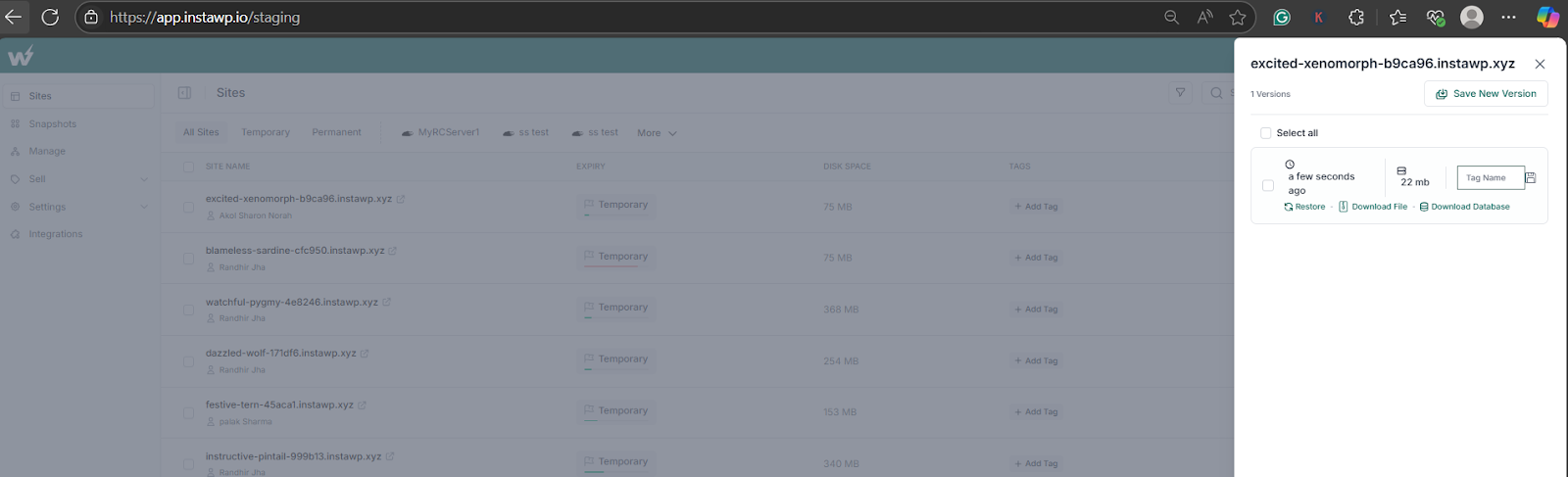 Click on Revert to revert WordPress changes Click on Revert to revert WordPress changes