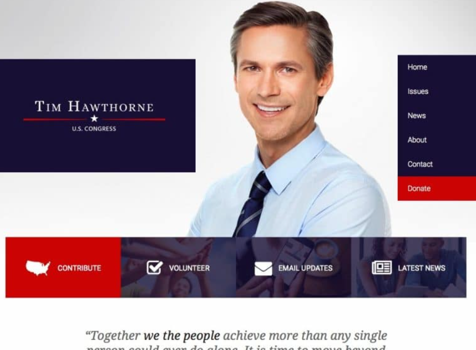 political campaign WordPress themes