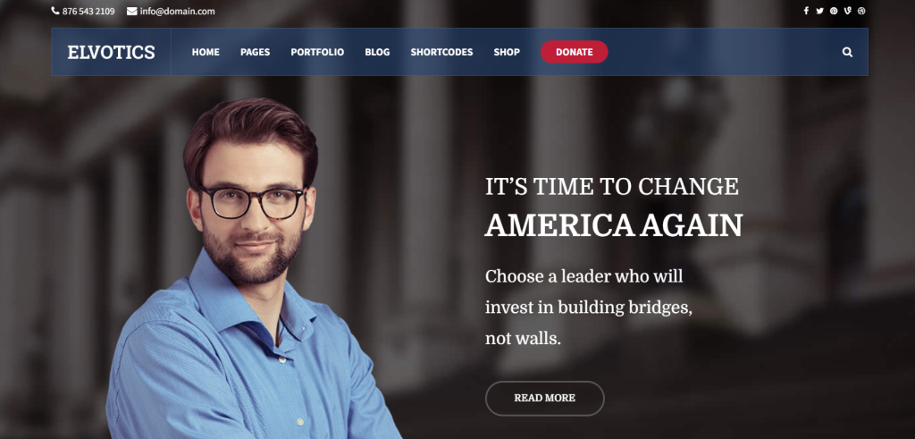 political campaign WordPress themes