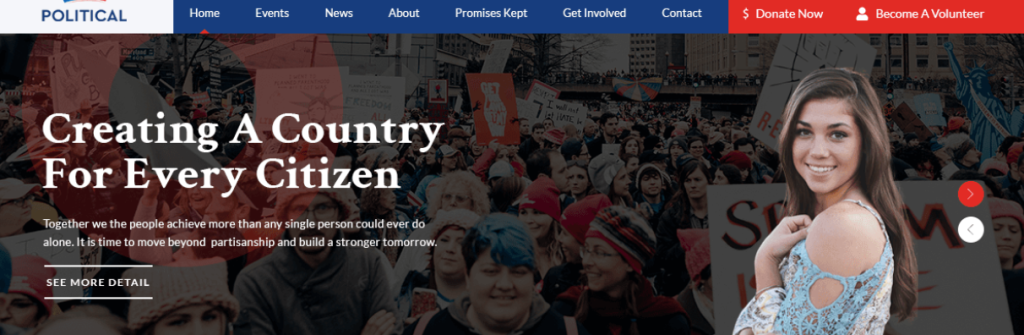 political campaign WordPress themes