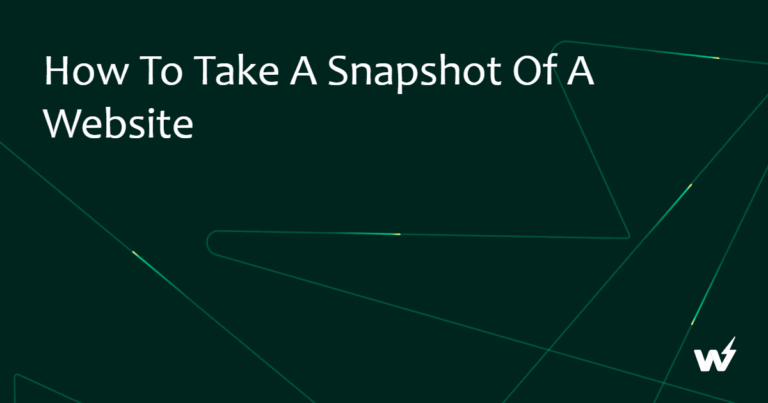 How to Take a Snapshot of a Website in 2026