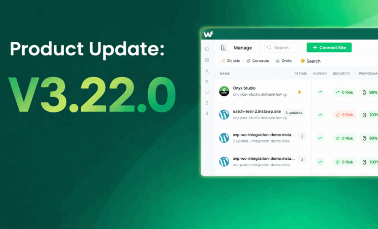 Product Update v3.22.0: Smarter Site Management and Uptime Monitoring