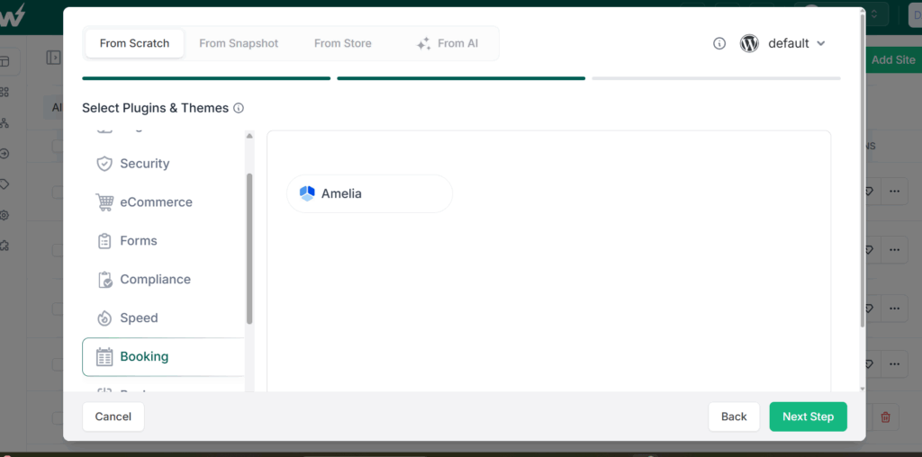 Create a Booking System in WordPress using InstaWP and Amelia