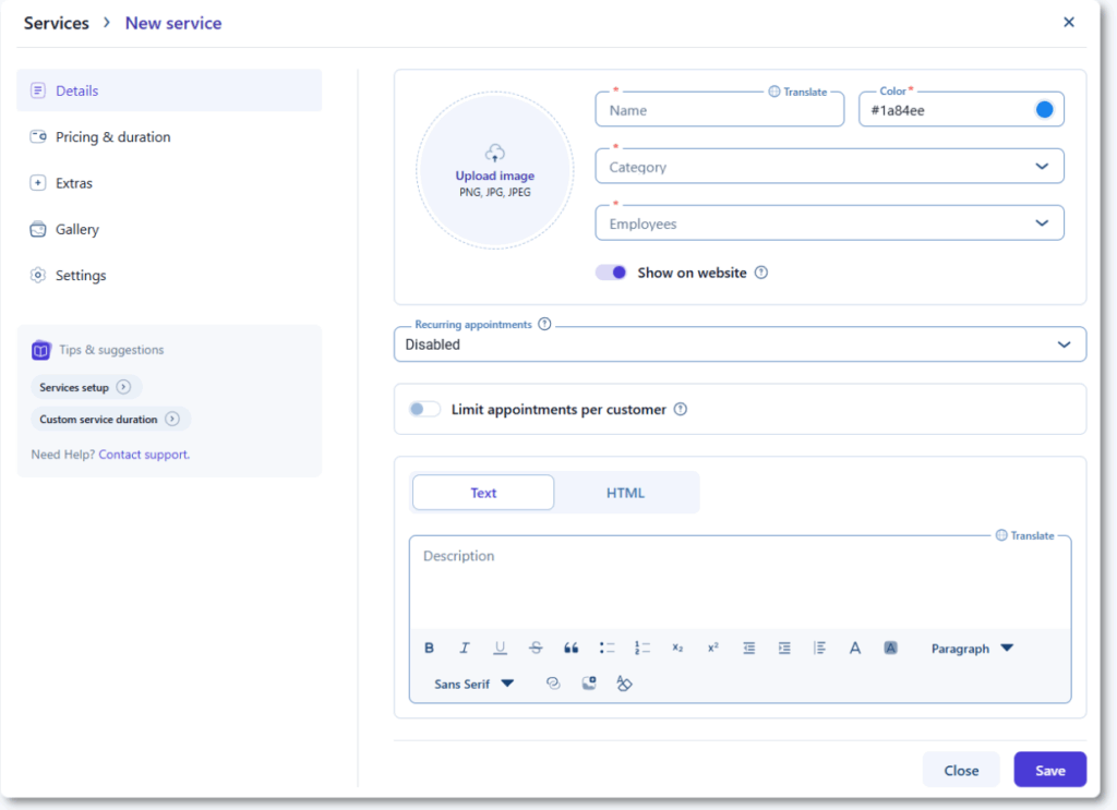 Set-up Services to Create a Booking System in WordPress