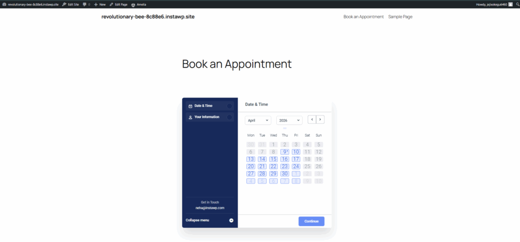 The booking form is created to Create a Booking System in WordPress