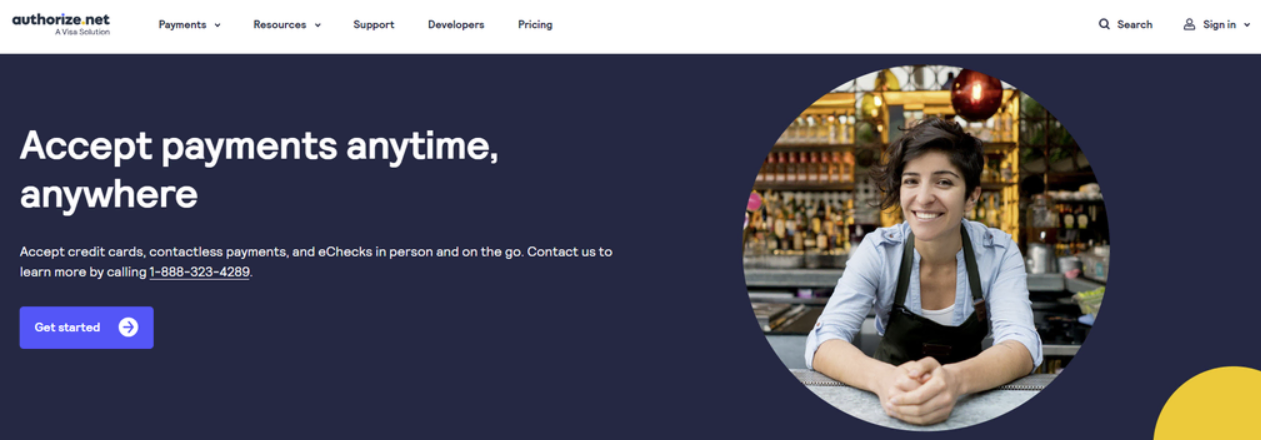 5. Authorize.net: screenshot from the guide 10 Best WooCommerce Payment Gateways Compared