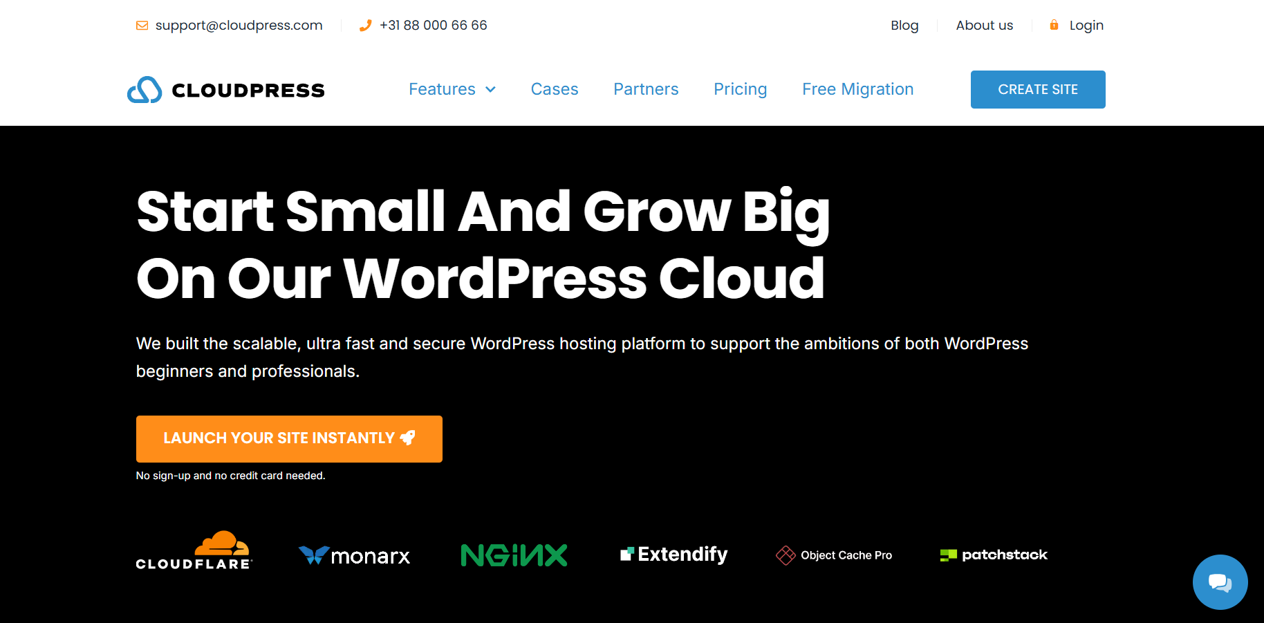 The CloudPress website