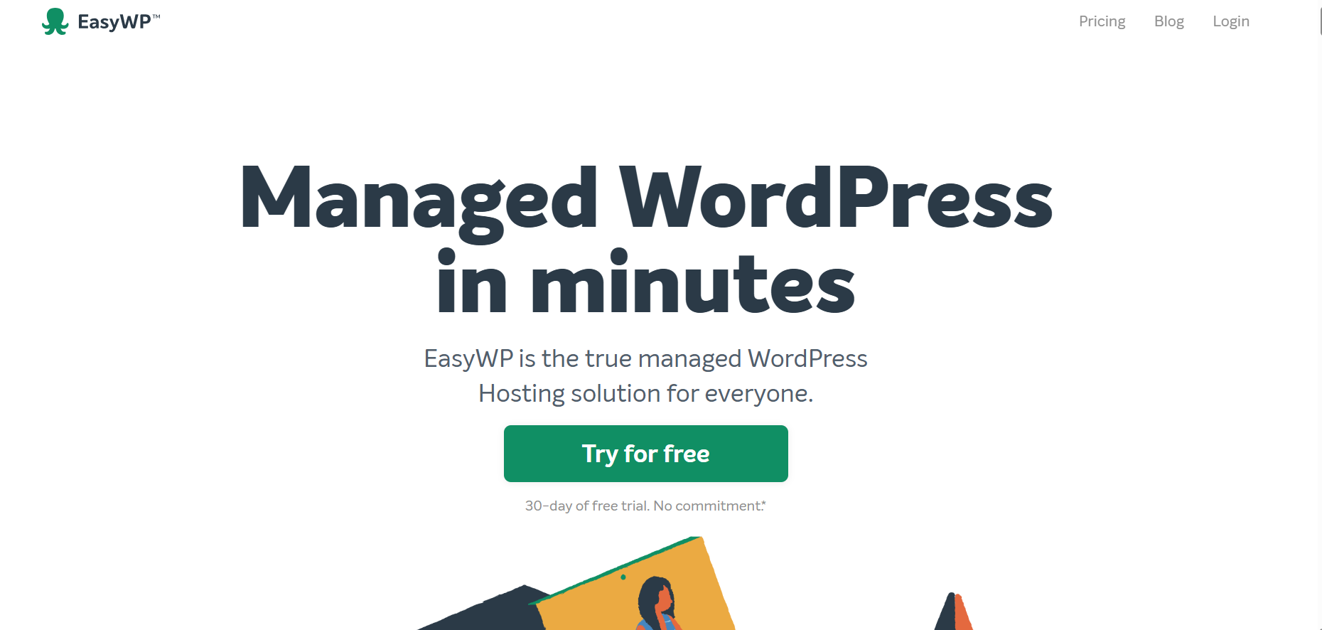 The EasyWP website
