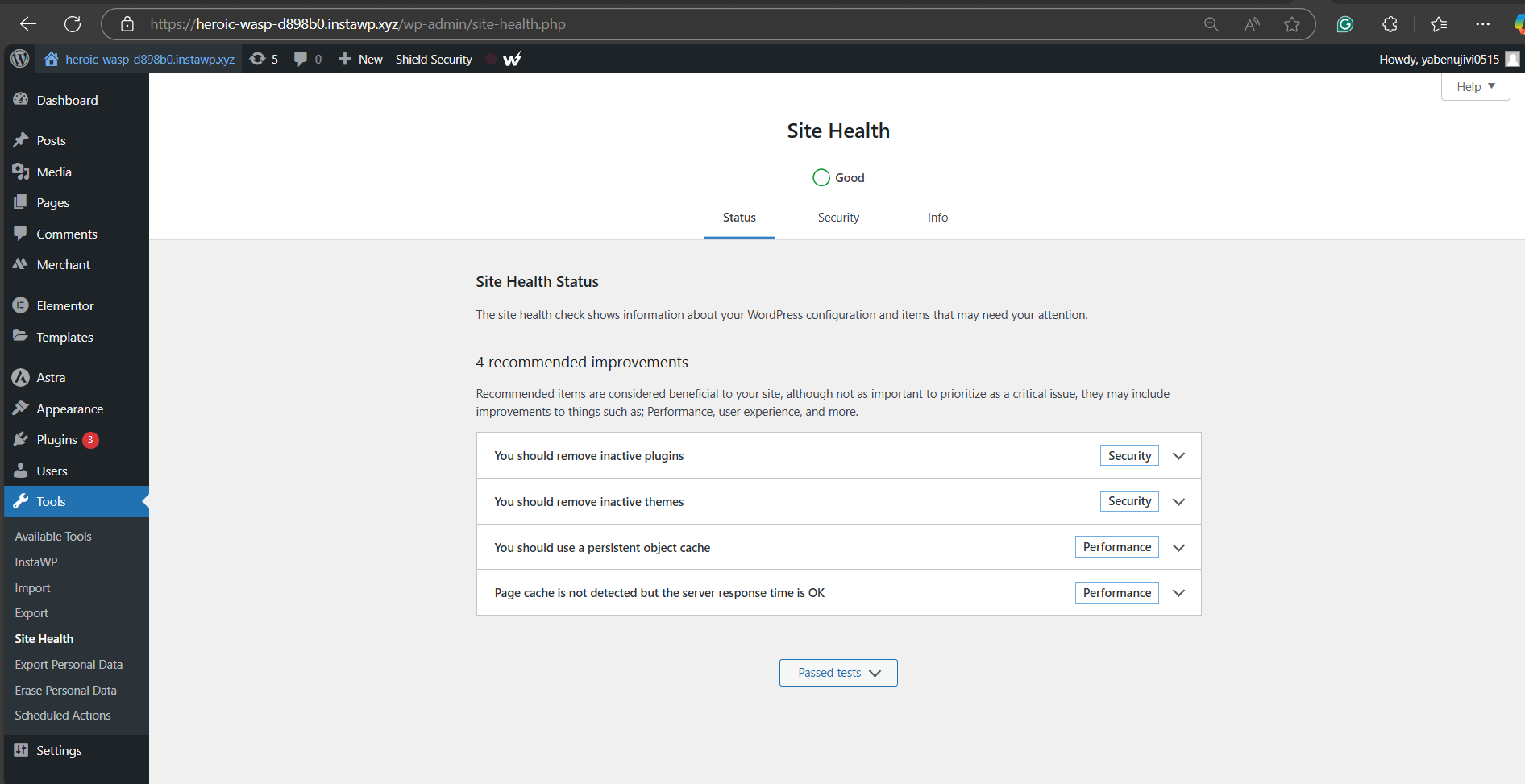 How to Perform WordPress Admin Dashboard Checks: This tool aids in a WordPress website health check