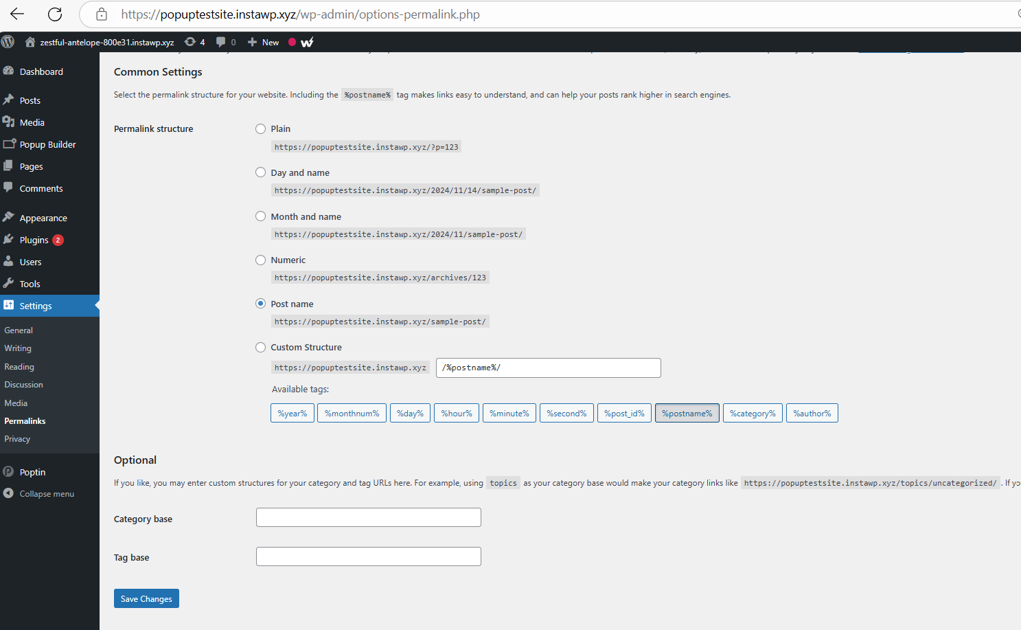 Check the .htaccess File