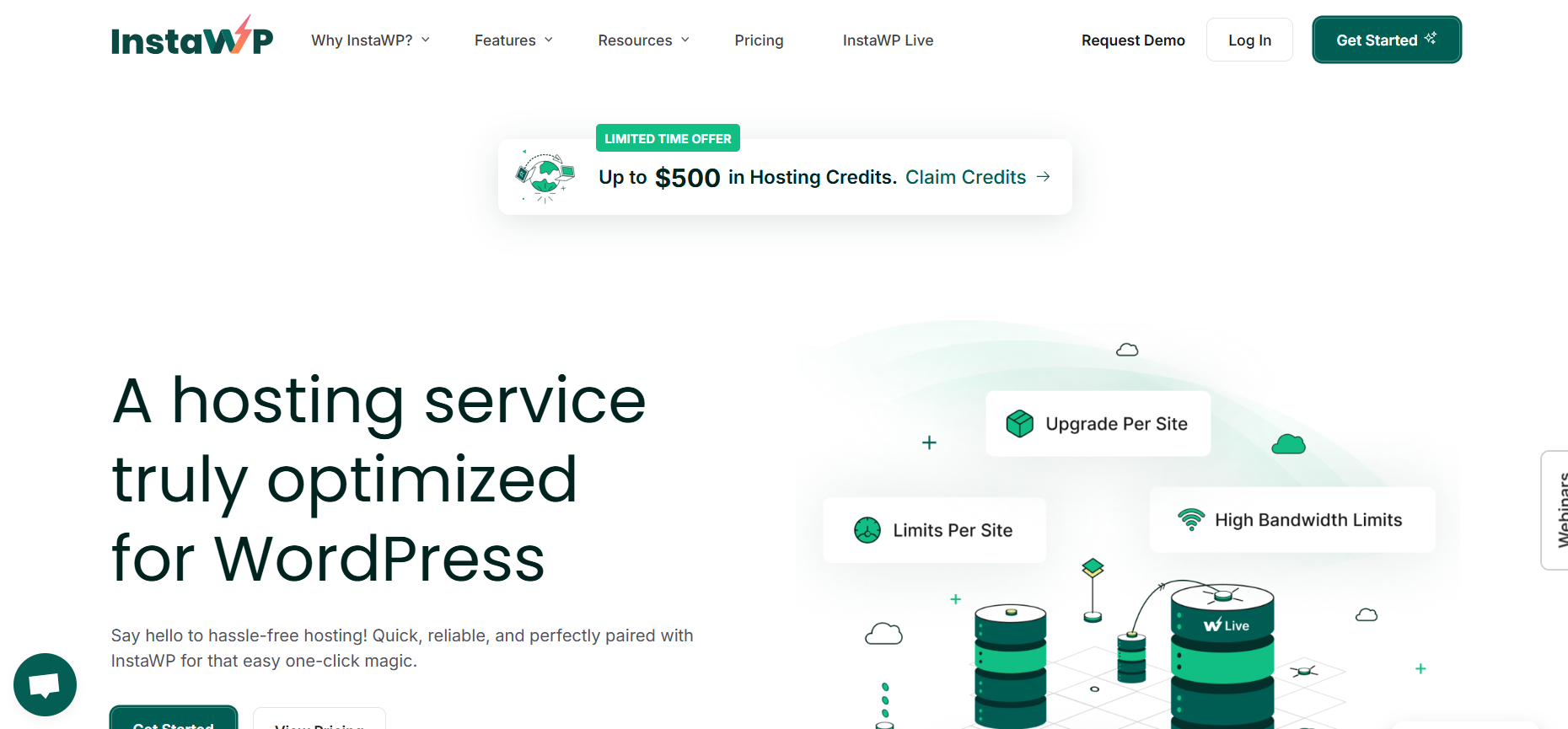 InstaWP hosting- best managed hosting provider and affordable WPMU DEV alternative 