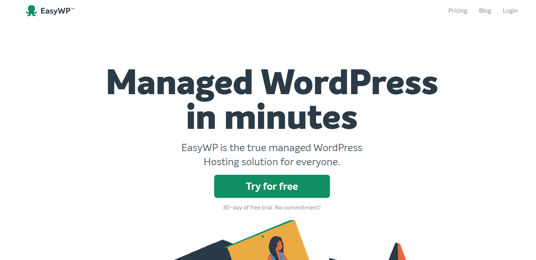 The EasyWP website